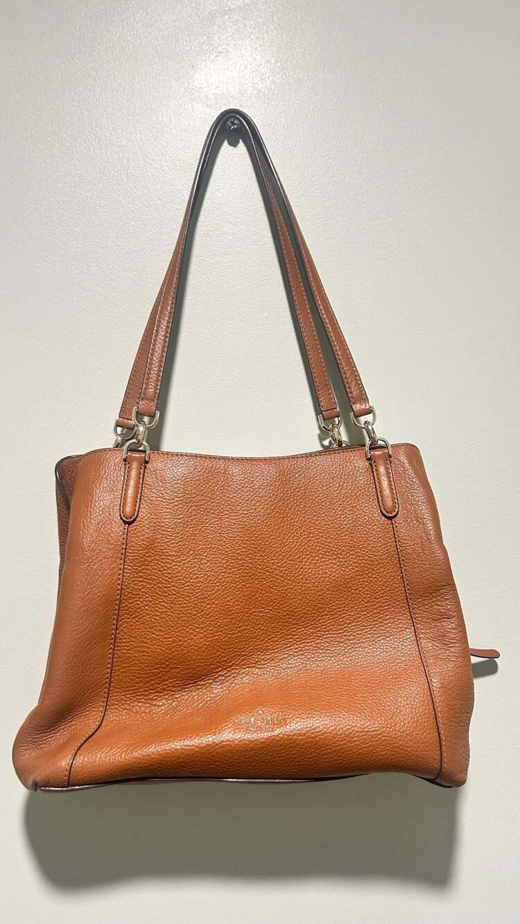 Kate Spade Aster Brown Leather Shoulder Bag